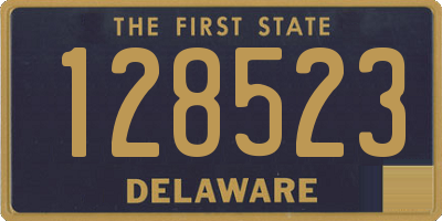 DE license plate 128523