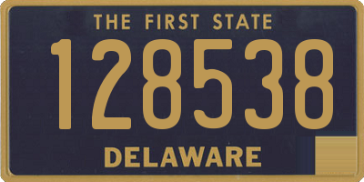 DE license plate 128538