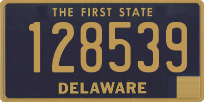 DE license plate 128539