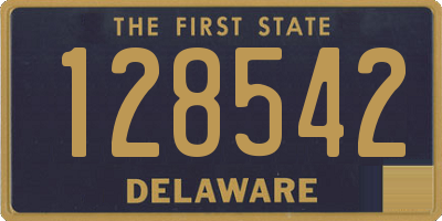 DE license plate 128542