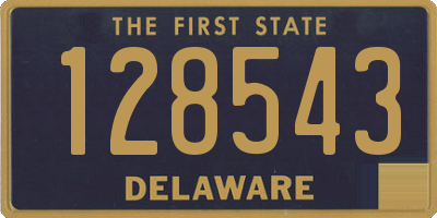 DE license plate 128543