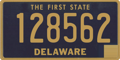 DE license plate 128562