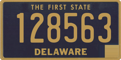 DE license plate 128563