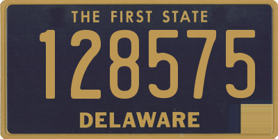 DE license plate 128575