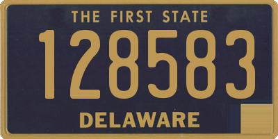 DE license plate 128583