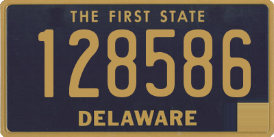 DE license plate 128586