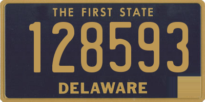 DE license plate 128593