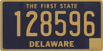 DE license plate 128596