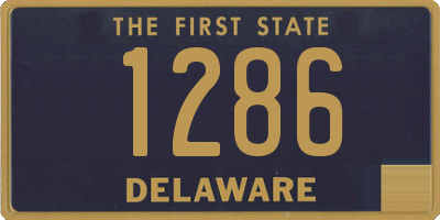 DE license plate 1286