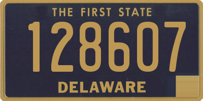 DE license plate 128607