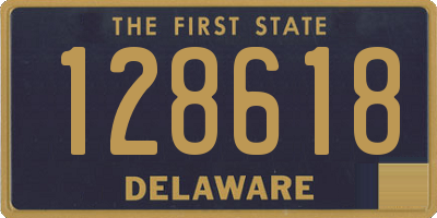 DE license plate 128618