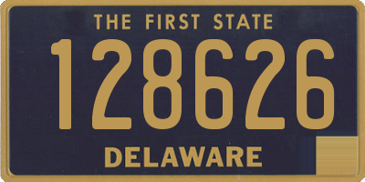 DE license plate 128626