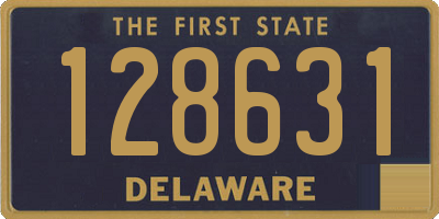 DE license plate 128631