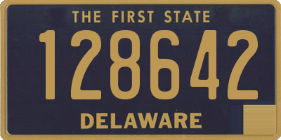 DE license plate 128642