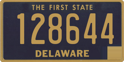 DE license plate 128644