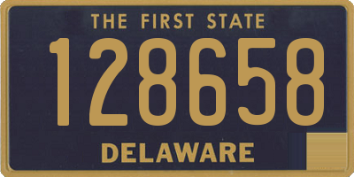 DE license plate 128658