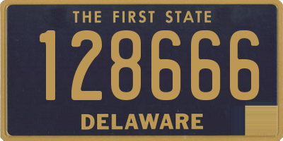 DE license plate 128666