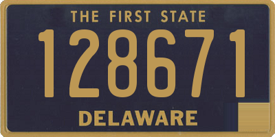 DE license plate 128671