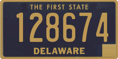 DE license plate 128674