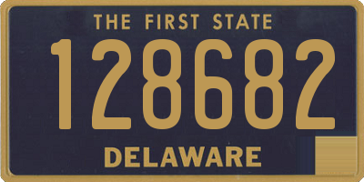 DE license plate 128682