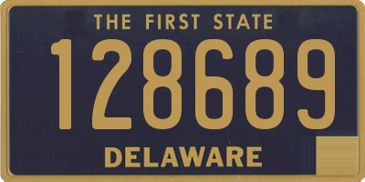 DE license plate 128689