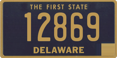 DE license plate 12869