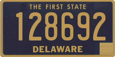 DE license plate 128692