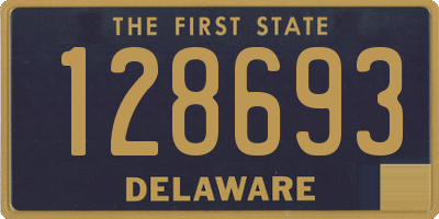 DE license plate 128693