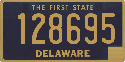 DE license plate 128695