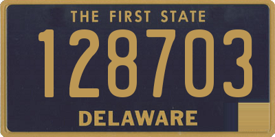 DE license plate 128703