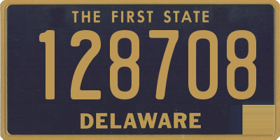 DE license plate 128708