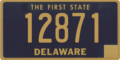 DE license plate 12871