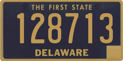 DE license plate 128713