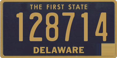 DE license plate 128714