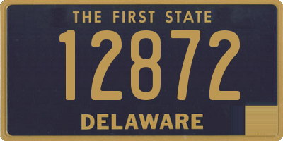 DE license plate 12872