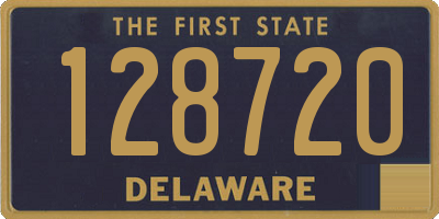 DE license plate 128720