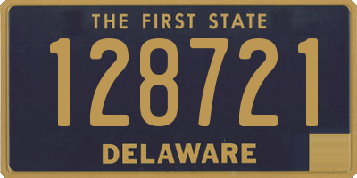 DE license plate 128721