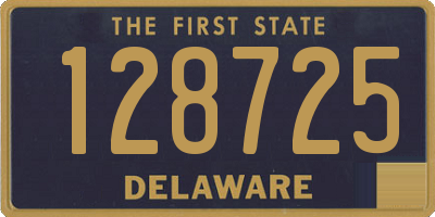 DE license plate 128725