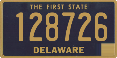 DE license plate 128726