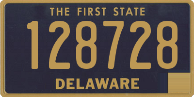 DE license plate 128728