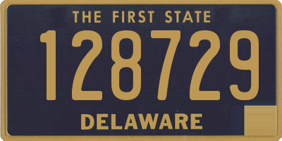 DE license plate 128729