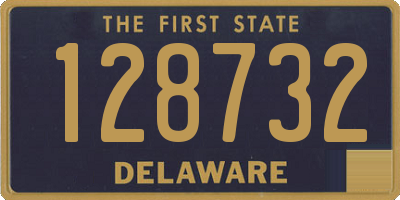 DE license plate 128732