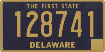 DE license plate 128741