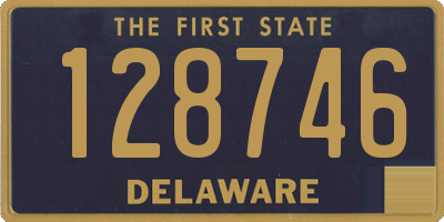 DE license plate 128746