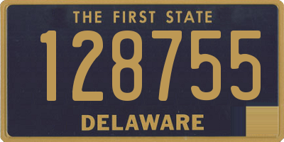 DE license plate 128755