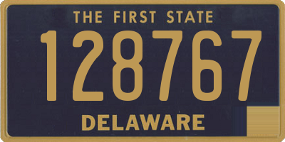 DE license plate 128767