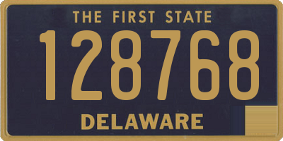 DE license plate 128768