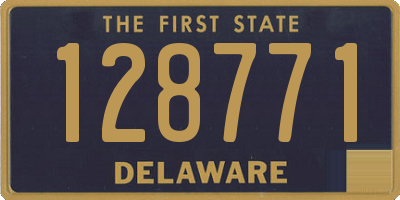 DE license plate 128771