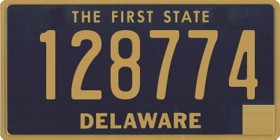 DE license plate 128774