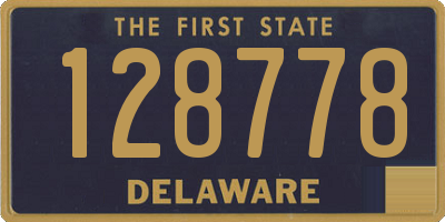 DE license plate 128778